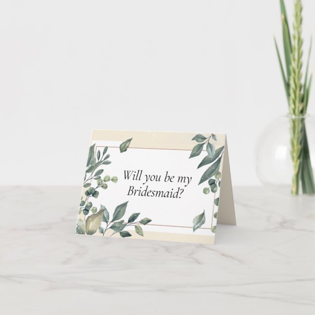 Você será meu cartão de proposta da Bridesmaid? (Frente)