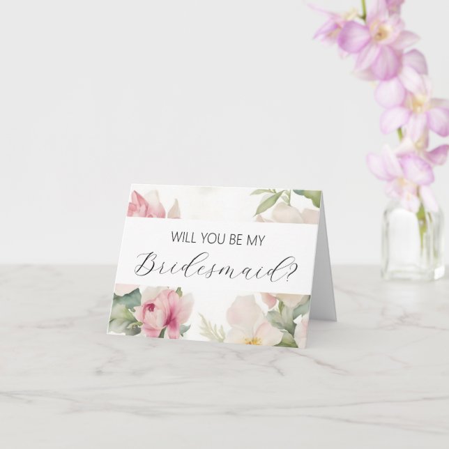 Você será meu cartão de proposta da Bridesmaid? (Orquídea)