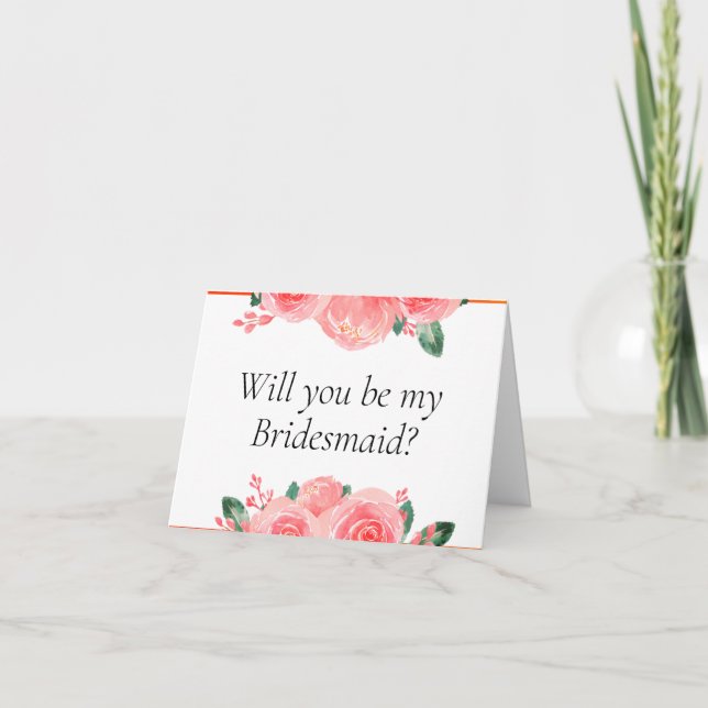 Você será meu cartão de proposta da Bridesmaid? (Frente)