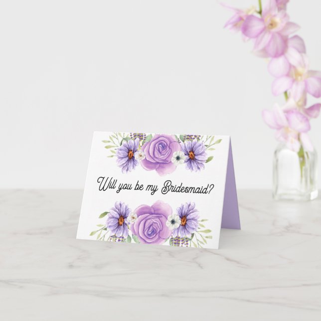 Você será meu cartão de proposta da Bridesmaid? (Orquídea)
