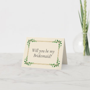 Você será meu cartão de proposta da Bridesmaid?