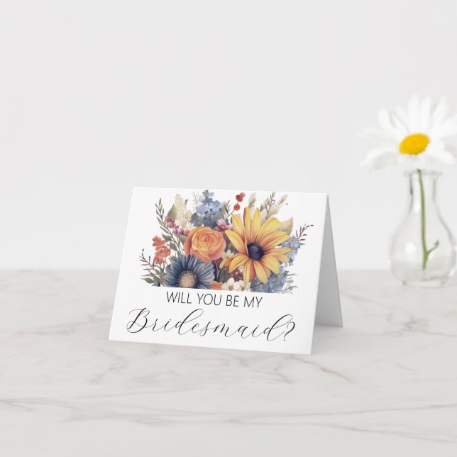 Você será meu cartão de proposta da Bridesmaid? (Planta pequena)