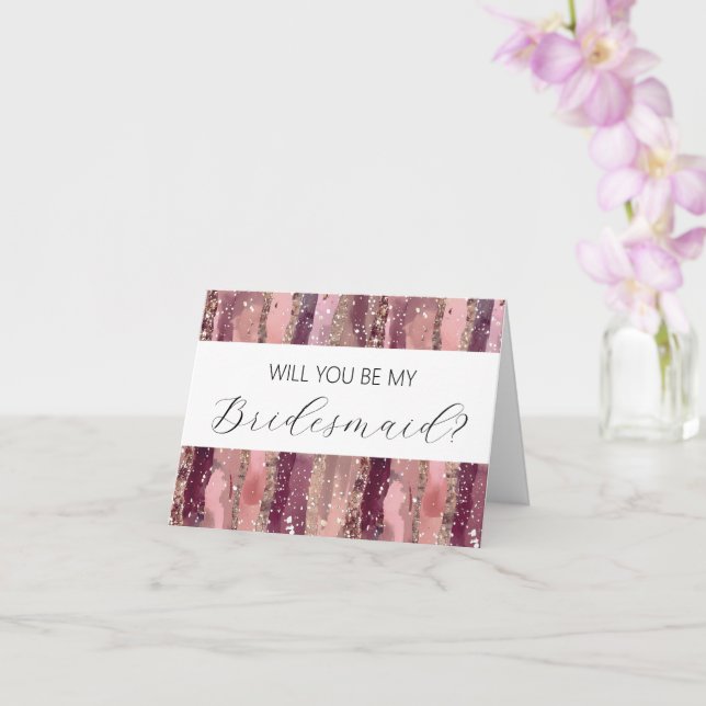 Você será meu cartão de proposta da Bridesmaid? (Orquídea)
