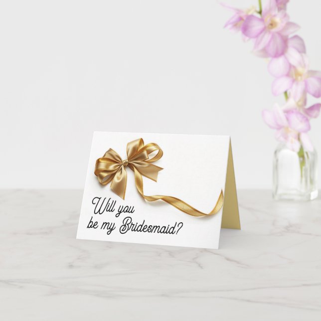 Você será meu cartão de proposta da Bridesmaid? (Orquídea)