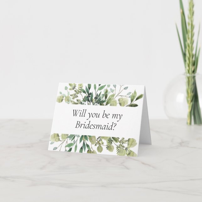 Você será meu cartão de proposta da Bridesmaid? (Frente)