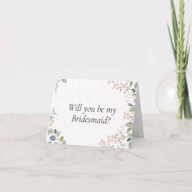 Você será meu cartão de proposta da Bridesmaid? (Frente)