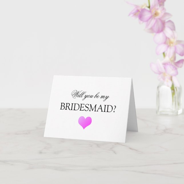 Você será meu cartão de proposta da Bridesmaid? (Orquídea)