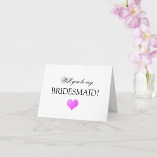 Você será meu cartão de proposta da Bridesmaid?