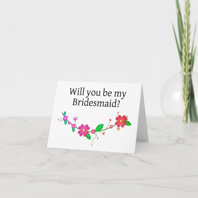 Você será meu cartão de proposta da Bridesmaid? (Frente)