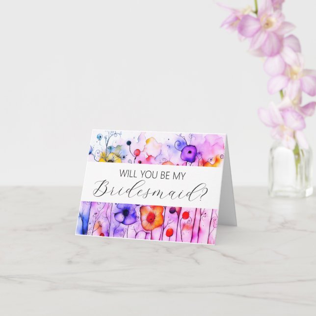 Você será meu cartão de proposta da Bridesmaid? (Orquídea)