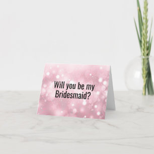 Você será meu cartão de proposta da Bridesmaid?