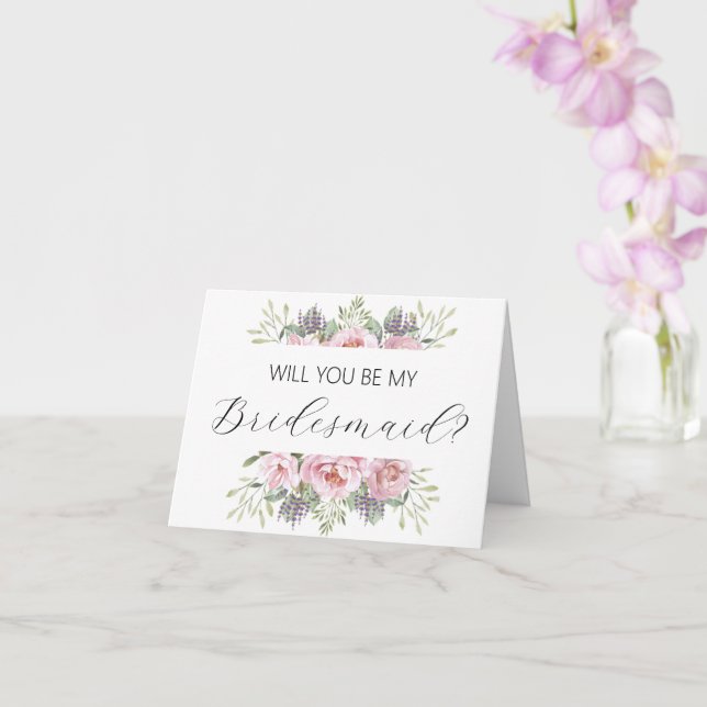 Você será meu cartão de proposta da Bridesmaid? (Orquídea)