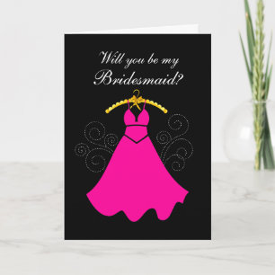 Você Será Meu Cartão De Saudação Da Bridesmaid?