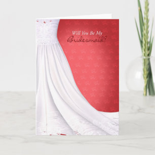 Você Será Meu Cartão De Saudação De Bridesmaid Ver
