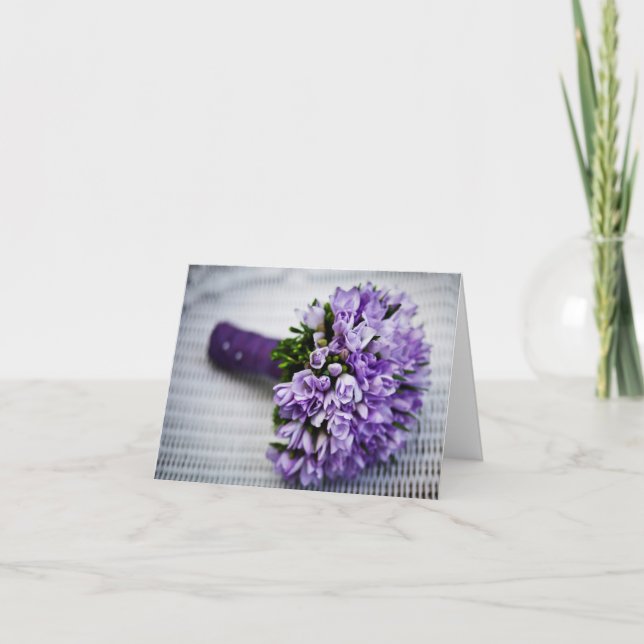 Você será meu cartão de saudação de Buquê da Bride (Frente)