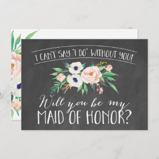 Você Será Meu Cartão De Solicitação De Madrinha de