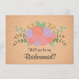 Você será meu convite floral da grinalda da dama