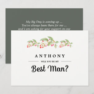 Você será meu padrinho? Convites personalizados
