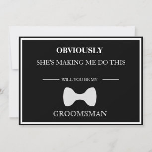 Você Será Meu Padrinho de casamento? Convite