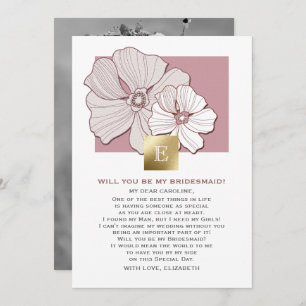 Você será minha dama de Bridesmaid? Cartões com fo
