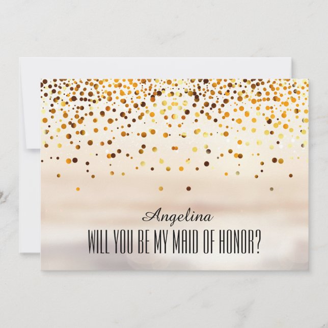 Você será minha DAMA DE HONRA? Convite (Frente)