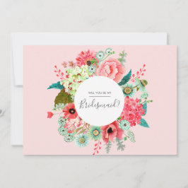 Você será minha Dama de Honra | Convites de Postai