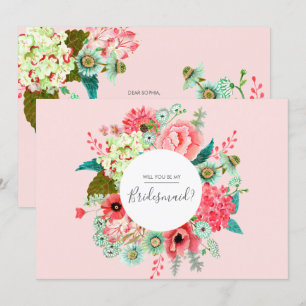 Você será minha Dama de Honra   Convites de Postai