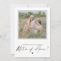 Você Será Minha Dama de Honra Foto de Casamento