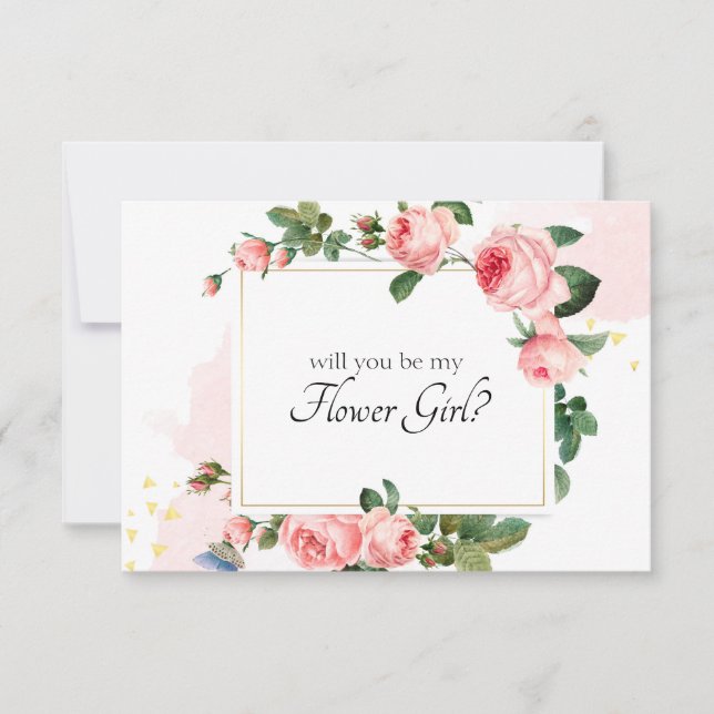 Você Será Minha Dama de Honra Rosa Corada (Frente)