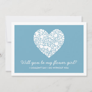 Você Será Minha Flor? Cartão azul