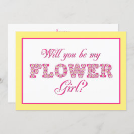 Você Será Minha Flor? Cartão de Casamento Personal