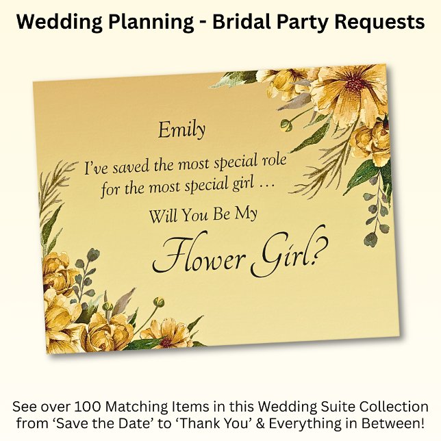 Você Será Minha Flor? Flores Amarelas do ouro (Criador carregado)