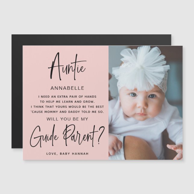 Você será minha foto-pai do guia? (Frente/Verso)