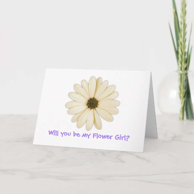 "Você será minha Garota das Flores?" Cartões de Sa (Frente)