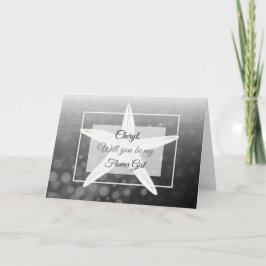 Você será minha garota florescente com cartão pers