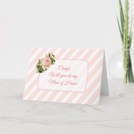 Você será minha Madrinha de casamento de cartão pe