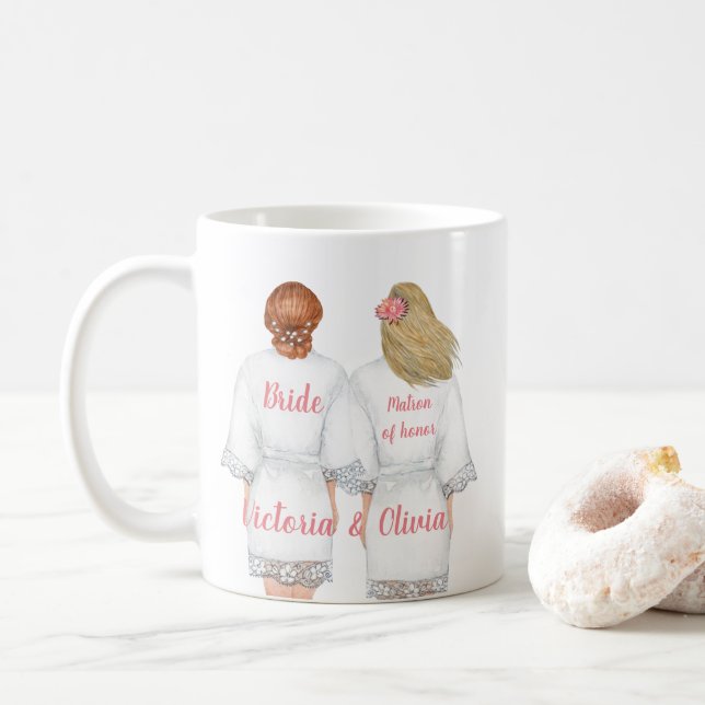 Você será minha madrinha de honra Caneca (Com Donut)
