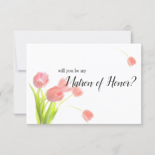Você será minha mãe de Tulipas Rosa Maciças?