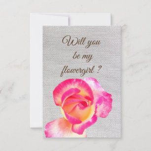 Você será minha menina de flores cartão postal de 