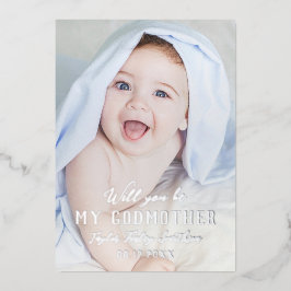 Você Será Minha Padrinha Clássica Personalizada Fo