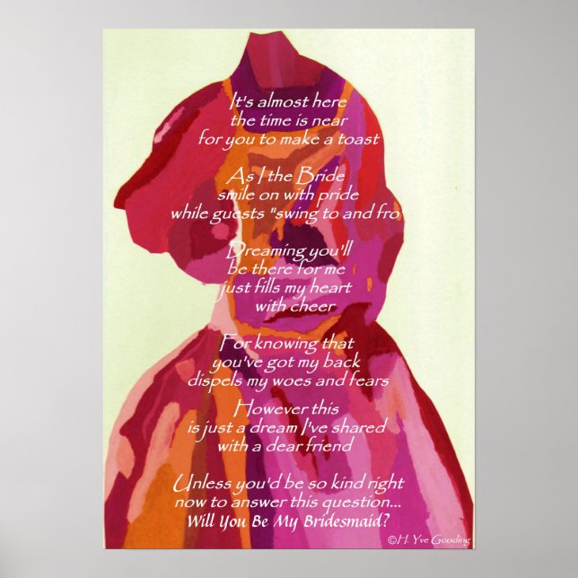 "Você Será Minha Porta-Voz" Poster de Casamento de (Frente)