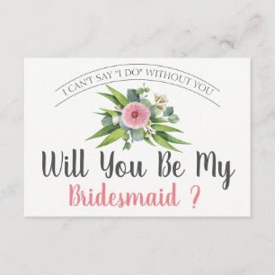 Você Será Minha Porta-Vozes? Cartão Bridesmaid