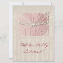 Você Será O Meu Convite Para Vintage Da Bridesmaid