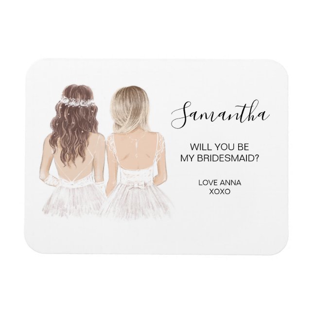 Você será o meu ímã da damas de honra? (Horizontal)