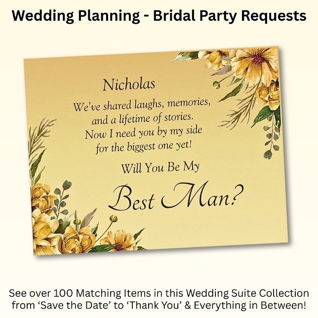 Você Será O Meu Melhor Homem? Amarelo Dourado (Criador carregado)