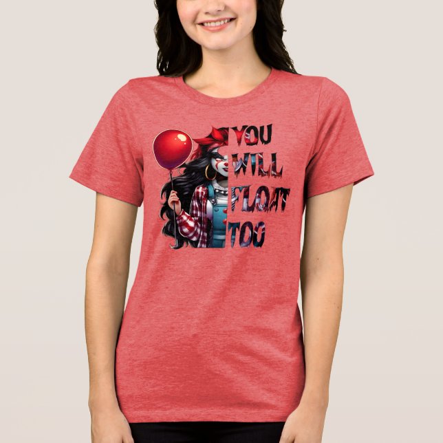 Você Também Vai Flutuar Camiseta de Terror (Frente)