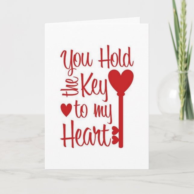 VOCÊ TEM A CHAVE & VOCÊ É "MINHA PESSOA" CARTÃO DE (Frente)