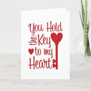 VOCÊ TEM A CHAVE & VOCÊ É "MINHA PESSOA" CARTÃO DE