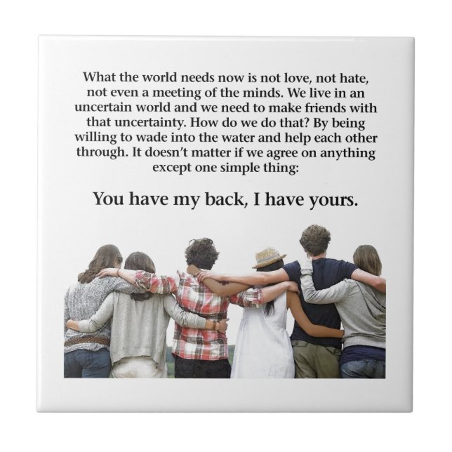 Você Tem As Minhas Costas, Eu Tenho As Suas (Frente)