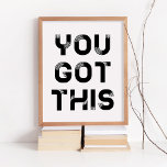 Você tem essa poster<br><div class="desc">Você tem estas palavras motivacionais para esta poster de tipografia.</div>